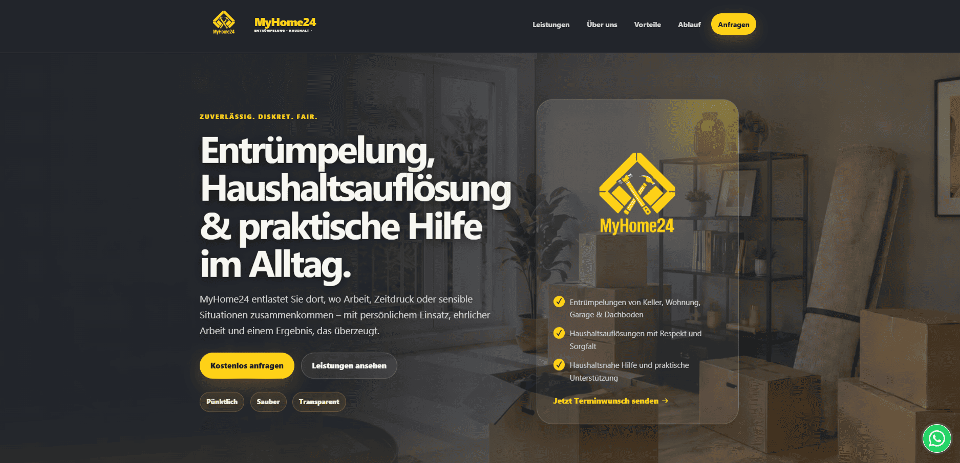 Vorschau der Website MyHome24
