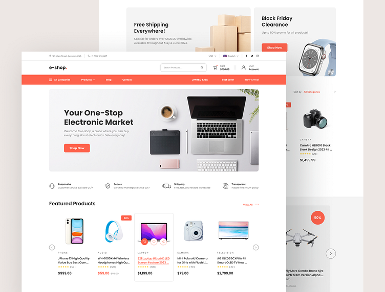 Ecommerce Website Beispiel